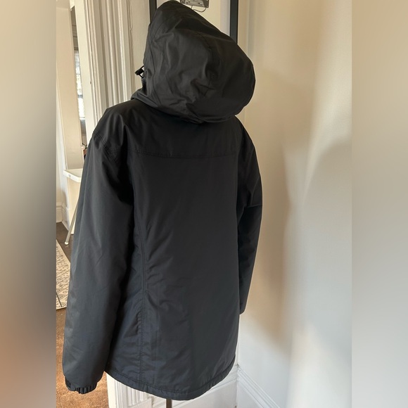 L.L. Bean Black Lined Cost Jacket - Picture 3 of 5